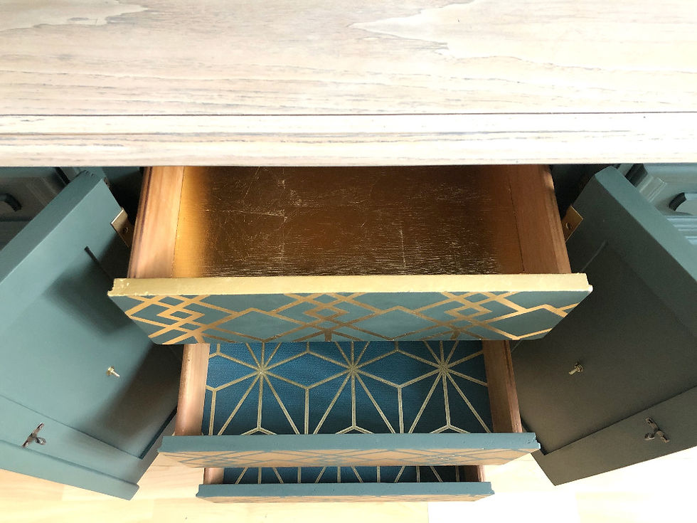 Thumbnail: Deep Green American Sideboard