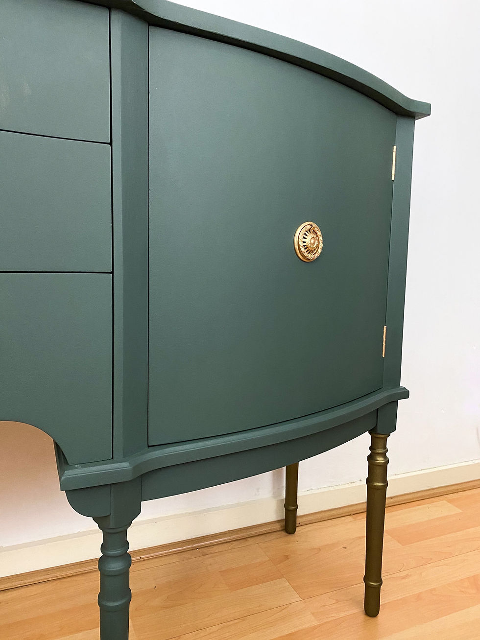 Thumbnail: Deep Green Vintage Sideboard