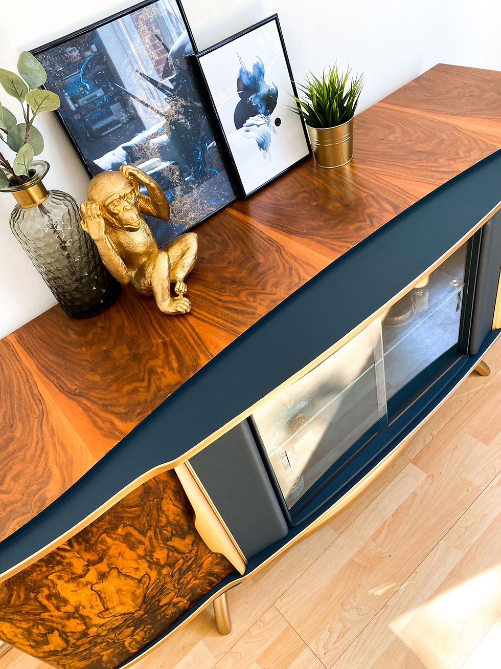 Thumbnail: Beautility Navy Blue Sideboard, Cocktail Cabinet