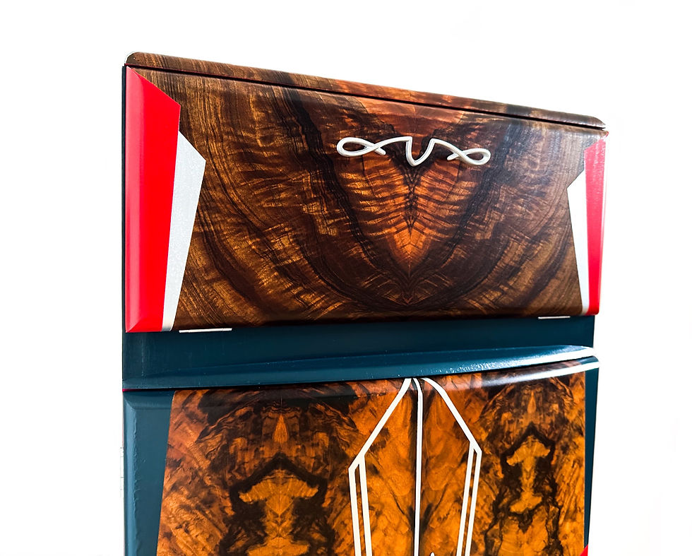 Thumbnail: Blue & Red Art Deco Cocktail Cabinet