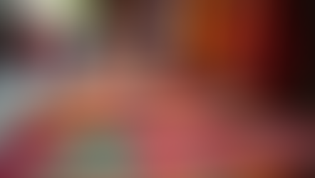 Eye-level view of a colorful display of traditional Indian textiles