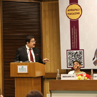 Dr. Sandeep Marwah at the launch of Amrapali Magazine