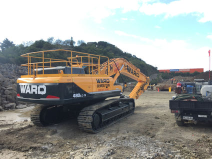 digger signage with paint protection film