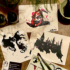 IMPRESSION D'ART - LOT DE 3 THEME "HARRY POTTER"