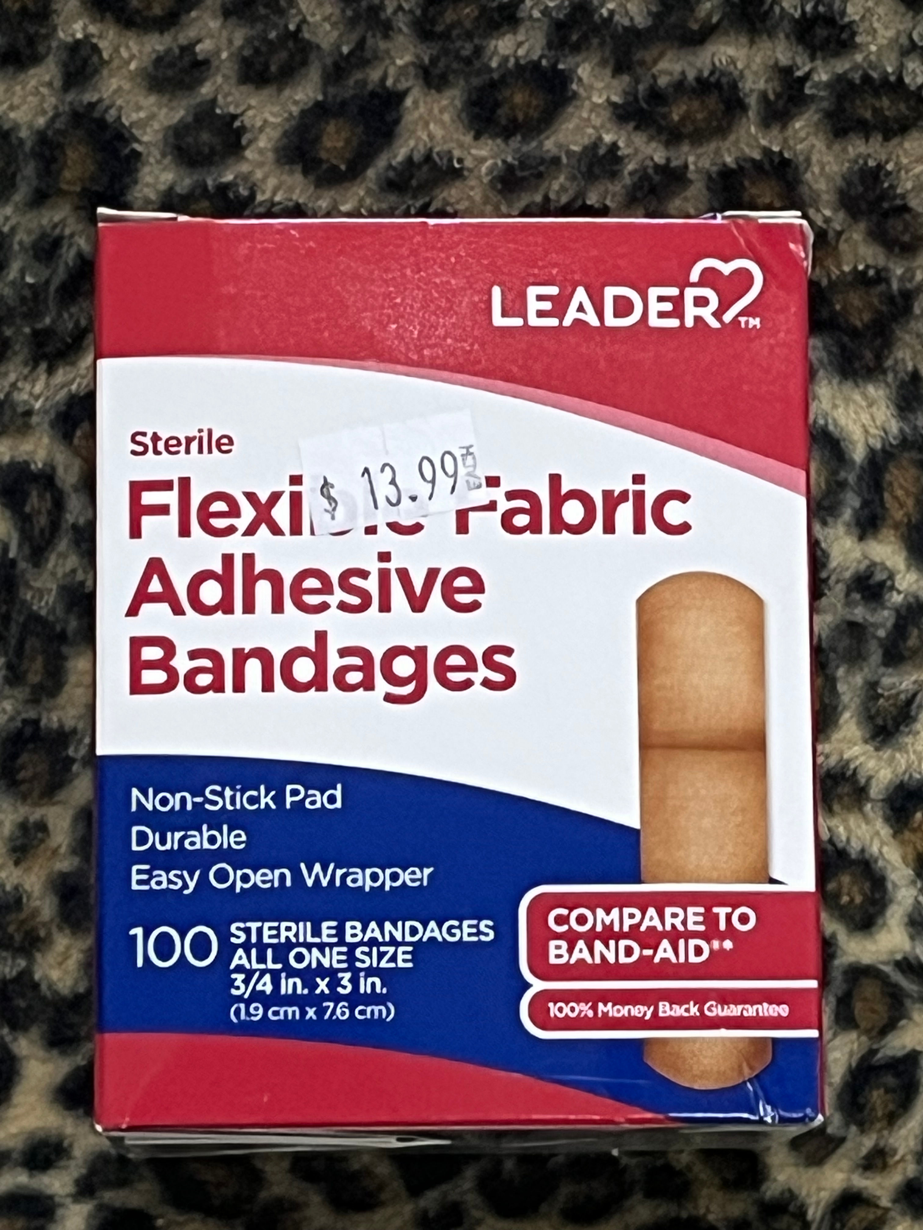 FLEXIBLE FABRIC ADHESIVE BANDAGES