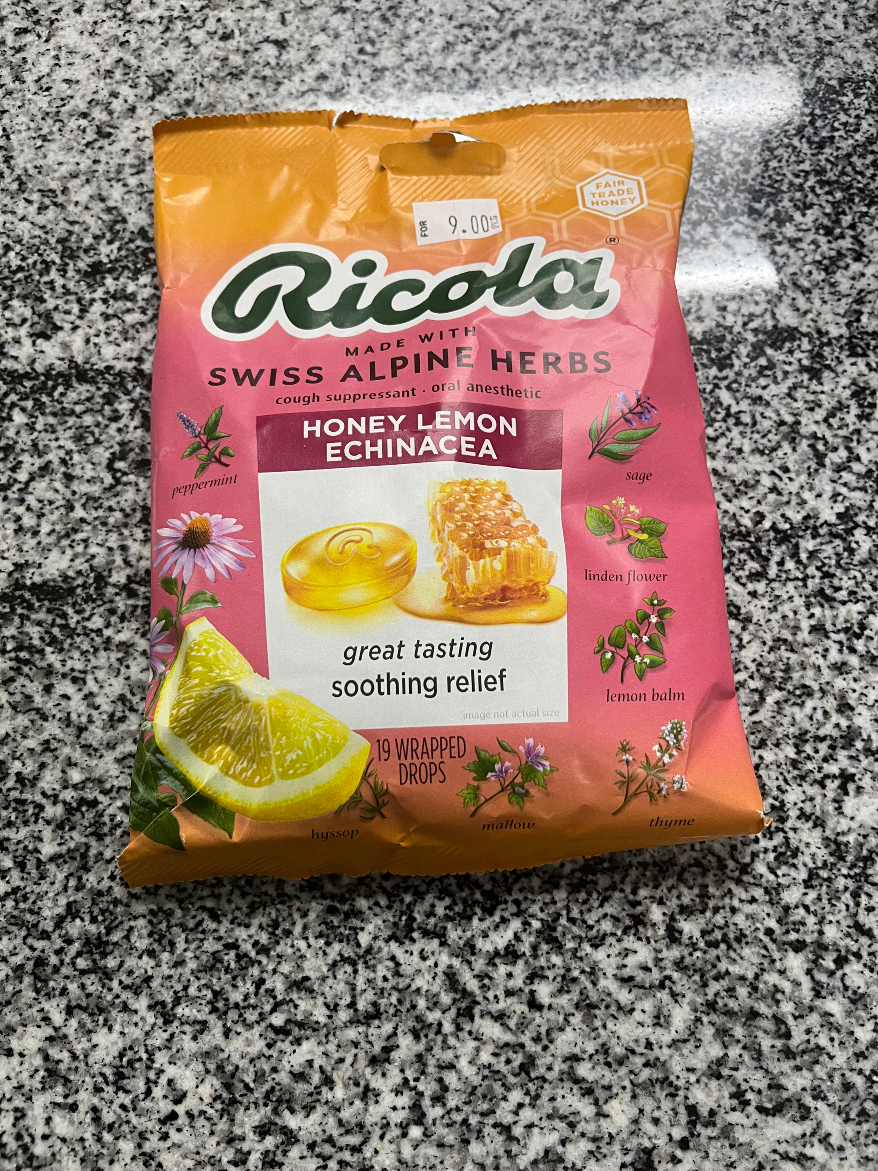 RICOLA CANDY COUGH DROPS