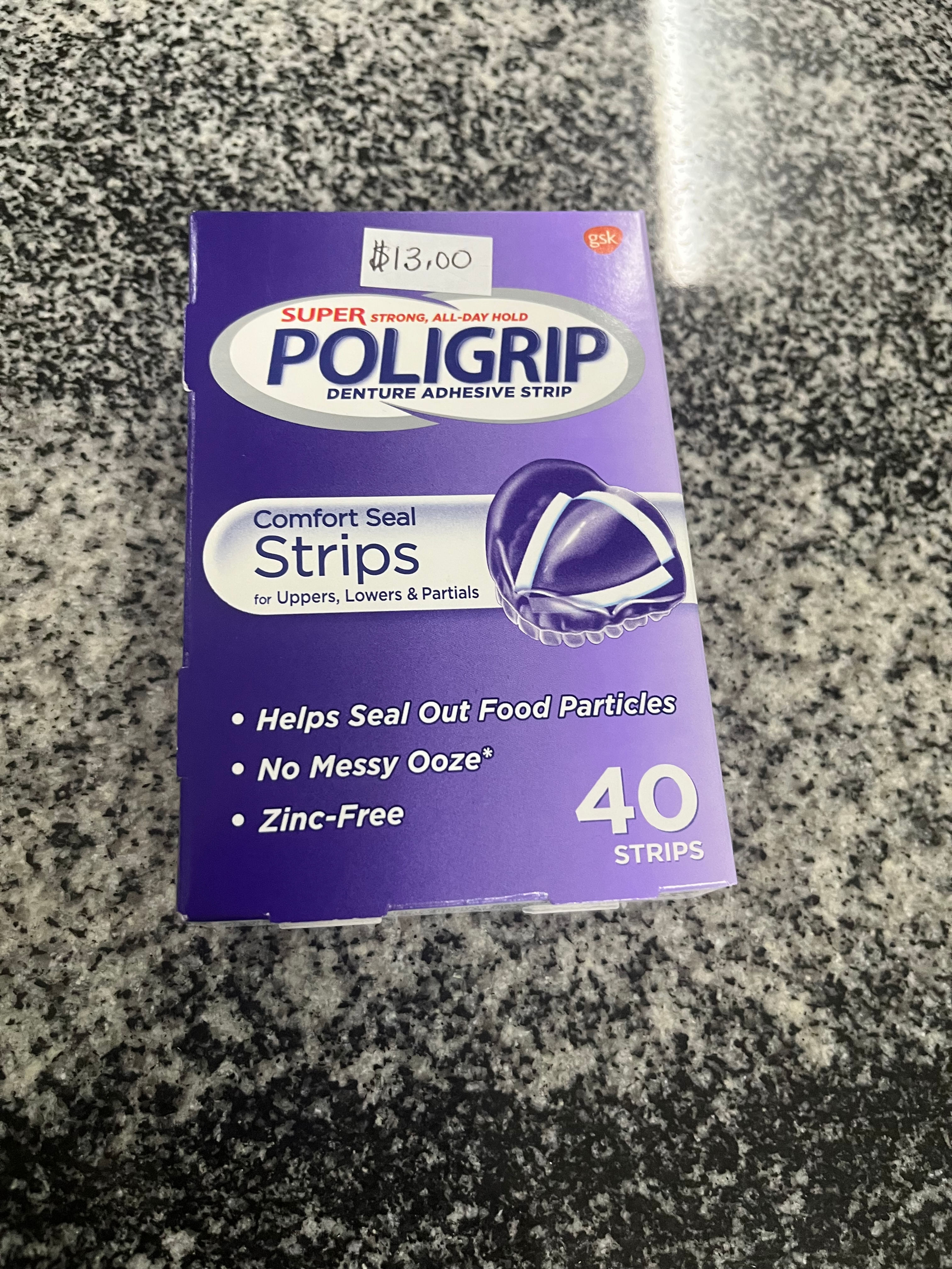 POLIGRIP DENTURE ADHESIVE STRIPS