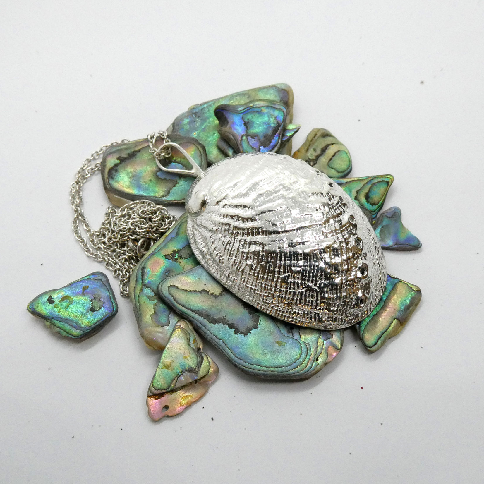Paua statement pendant
