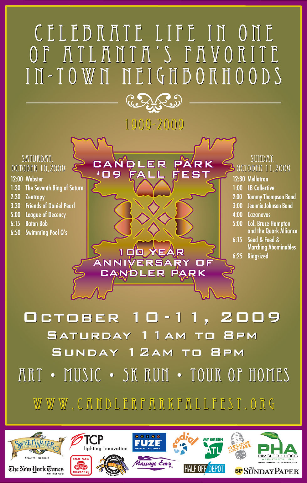 Candler Park Fall Festival - Poster