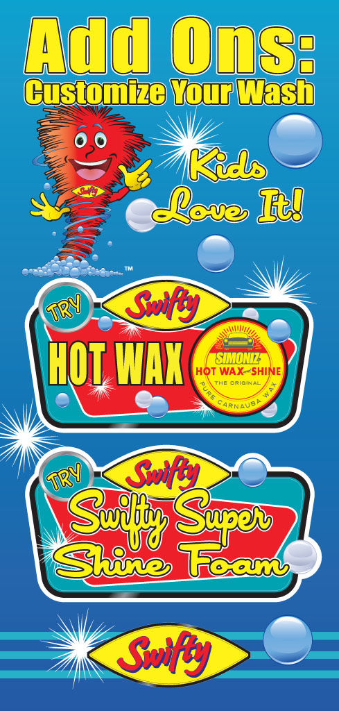 Swifty Car Wash - Pay Station Sign