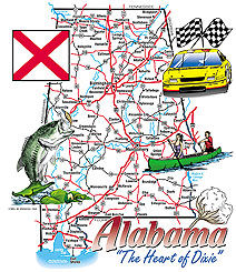 Alabama T-shirt Transfers 12pc