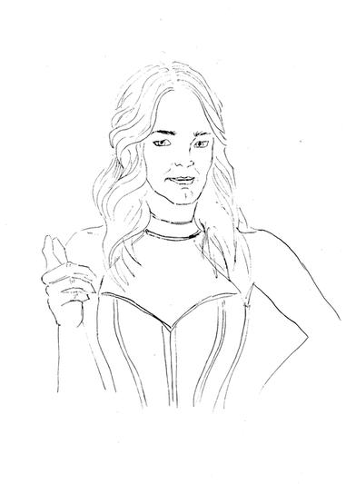 Arrow - DC Comics -  Sara Lance - White Canary - Legends of tomorrow -- colouring picture