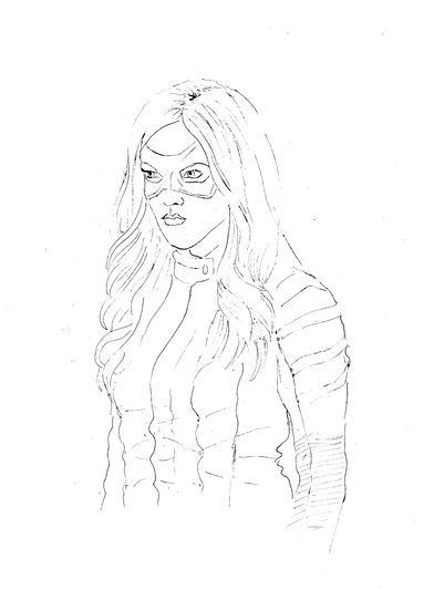 Arrow - DC Comics - Laurel Lance - Black Canary - - colouring picture