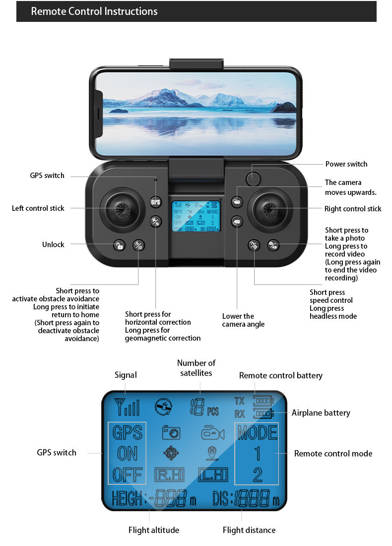 Thumbnail: SkyVanta X1™ – GPS Smart Drone with 360° Laser Obstacle Avoidance