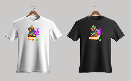 Black White Tshirt bird.png