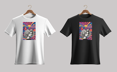 Black White Tshirt lady.png