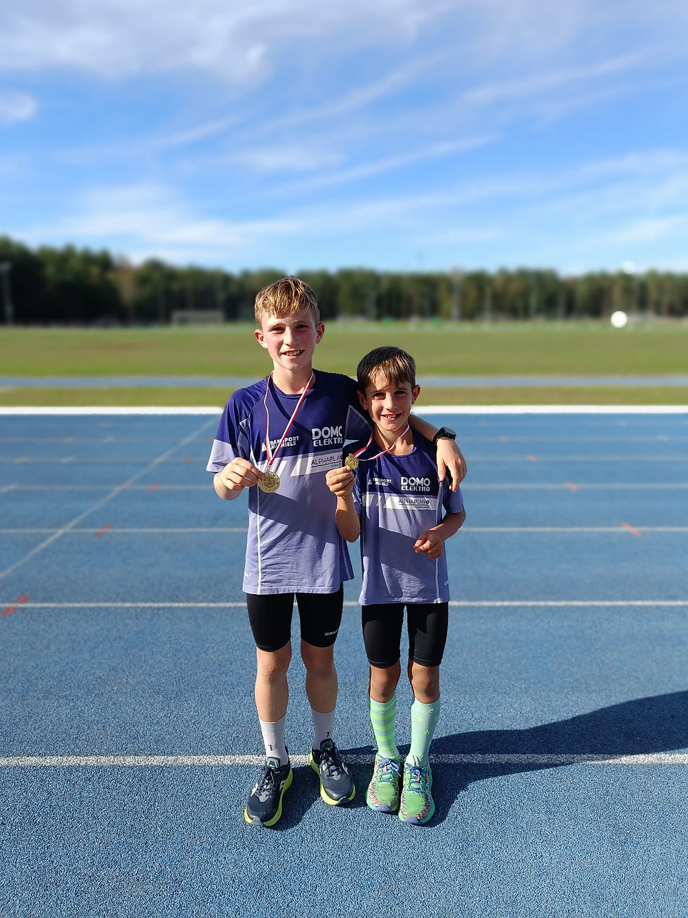 Enkele jeugdatleten presteren sterk op de piste