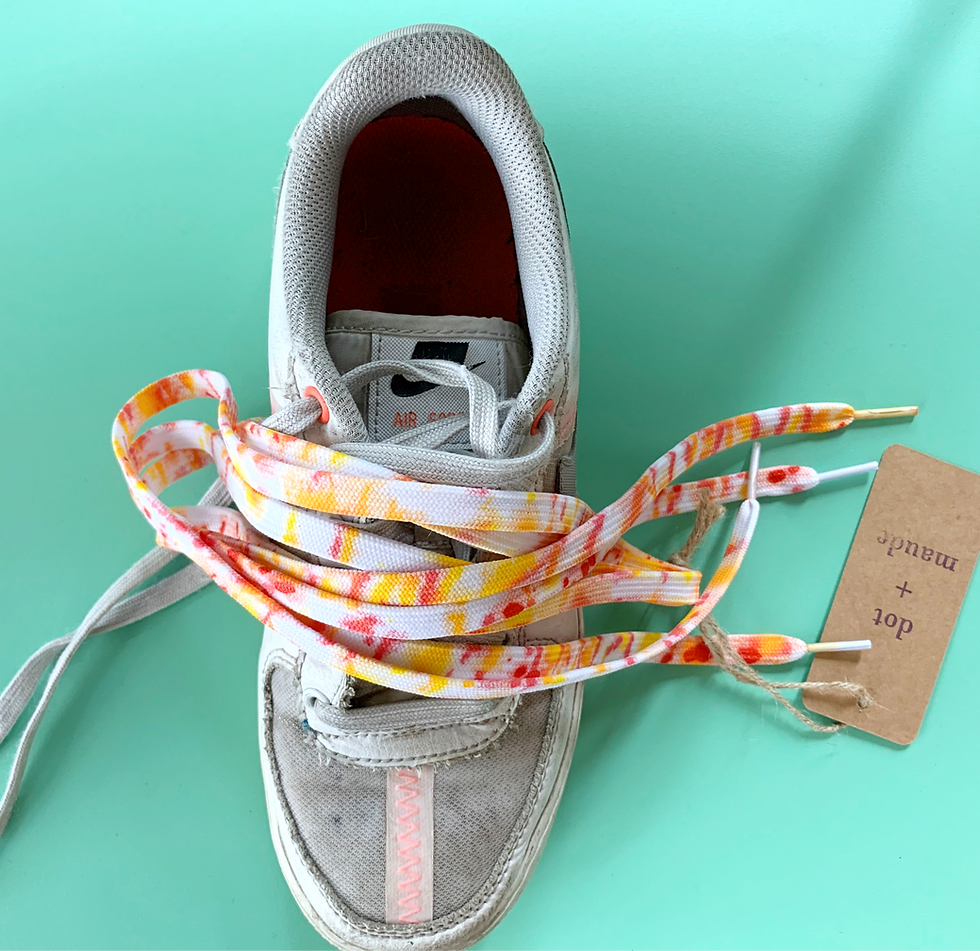 Thumbnail: Hand-Dyed Shoelaces by Dot + Maude