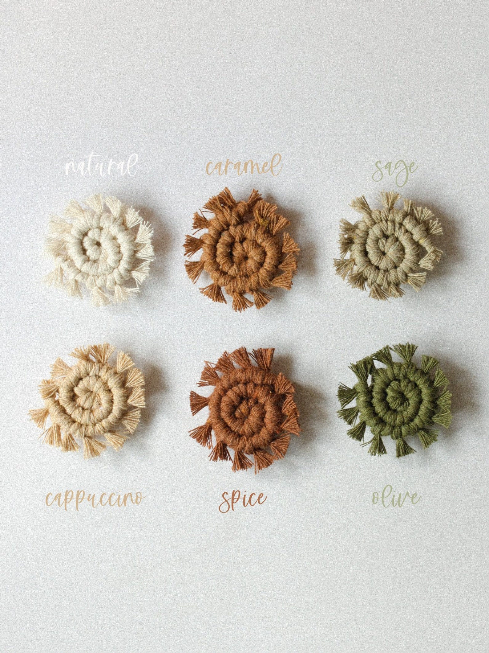 Macramé Magnet Set by Knots & Pots Goods