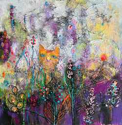 Кот в кустах