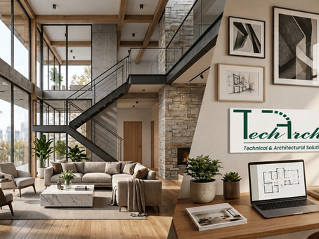 A blog banner for the architecutre and interior desgin work picture where there is a photo of interior desgin