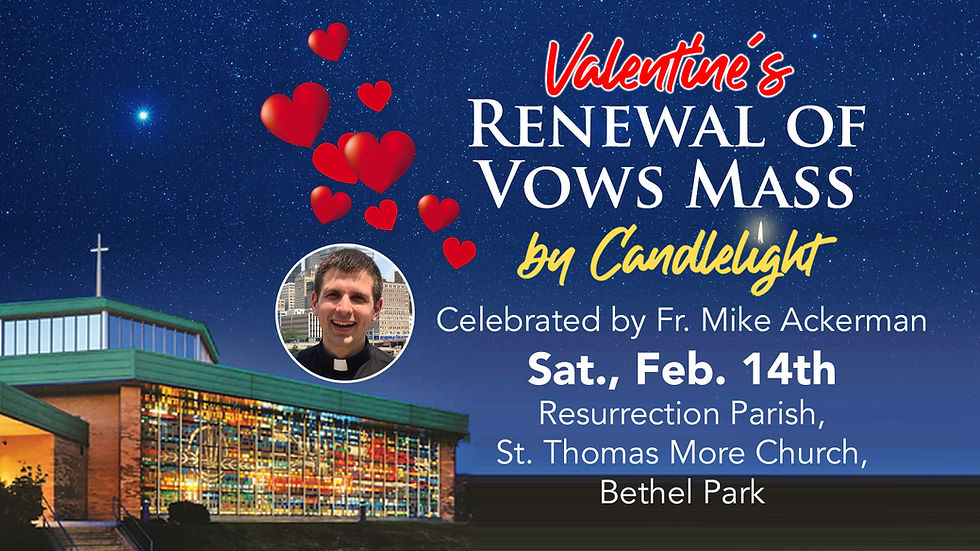  Renewal of Vows Mass by Candlelight  