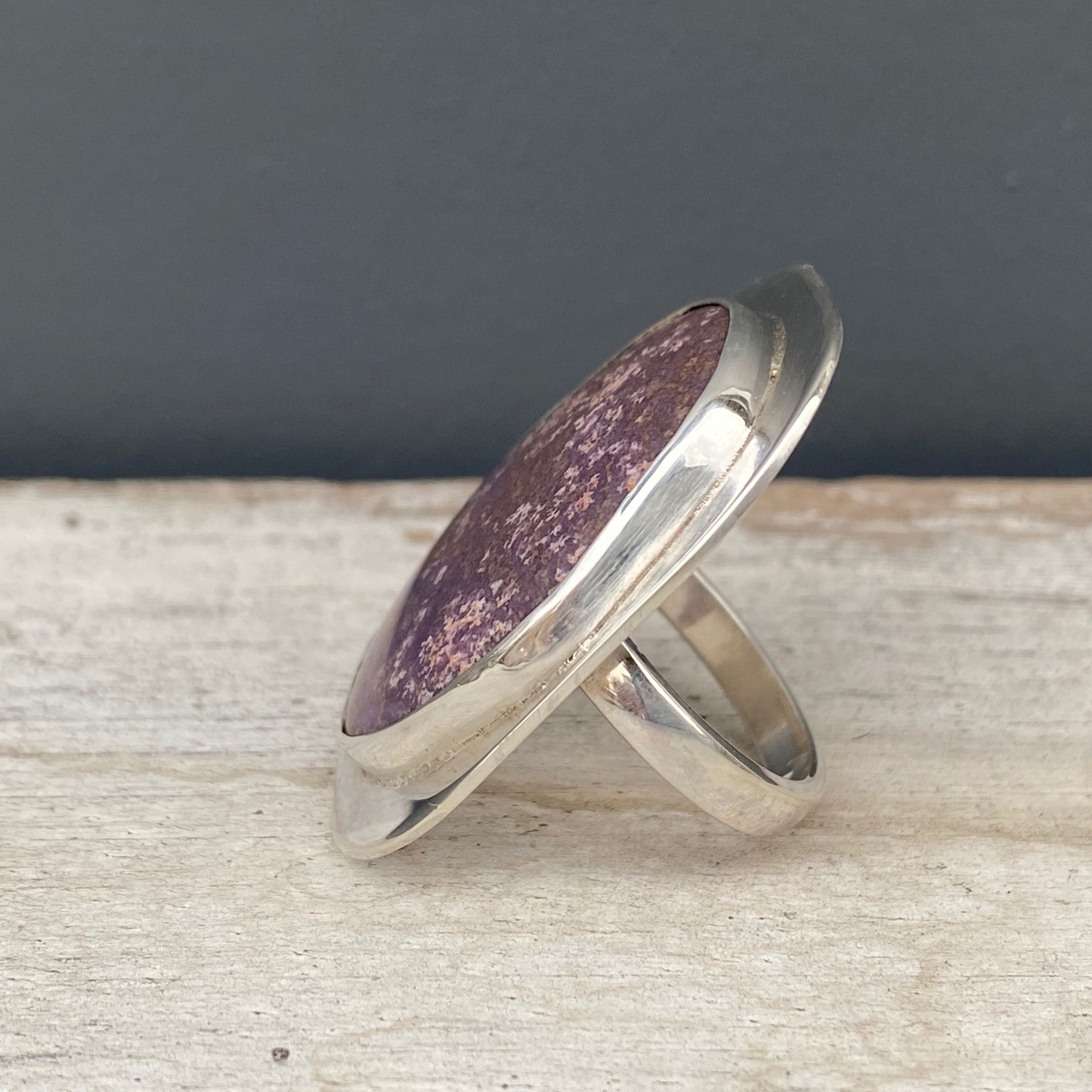 JASPAR & STERLING SILVER RING