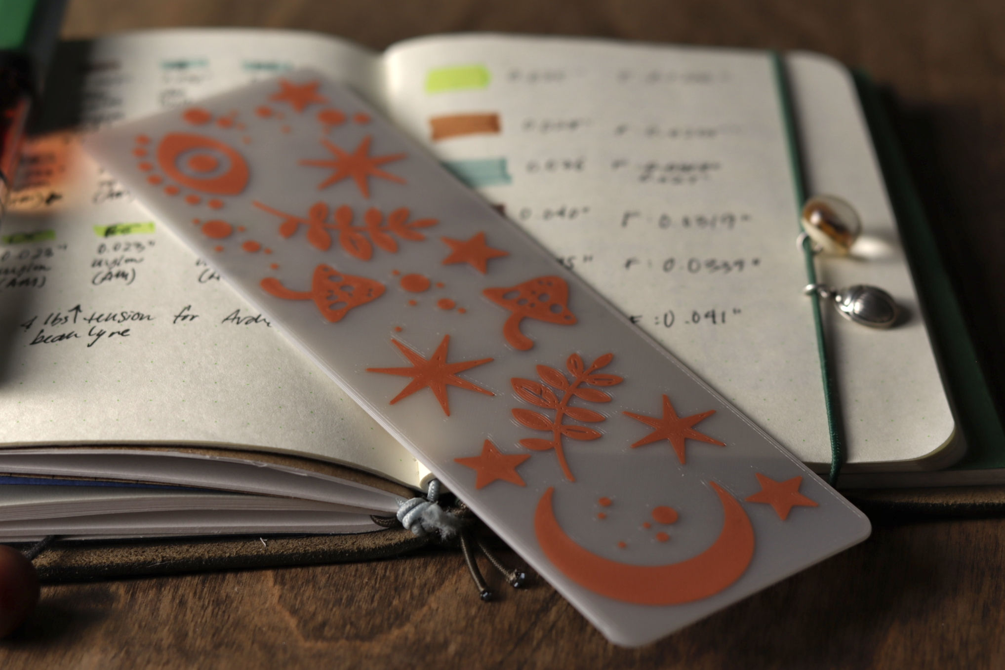Batty Bookmark - Grey and Pumpkin - Summer Solstice 2026