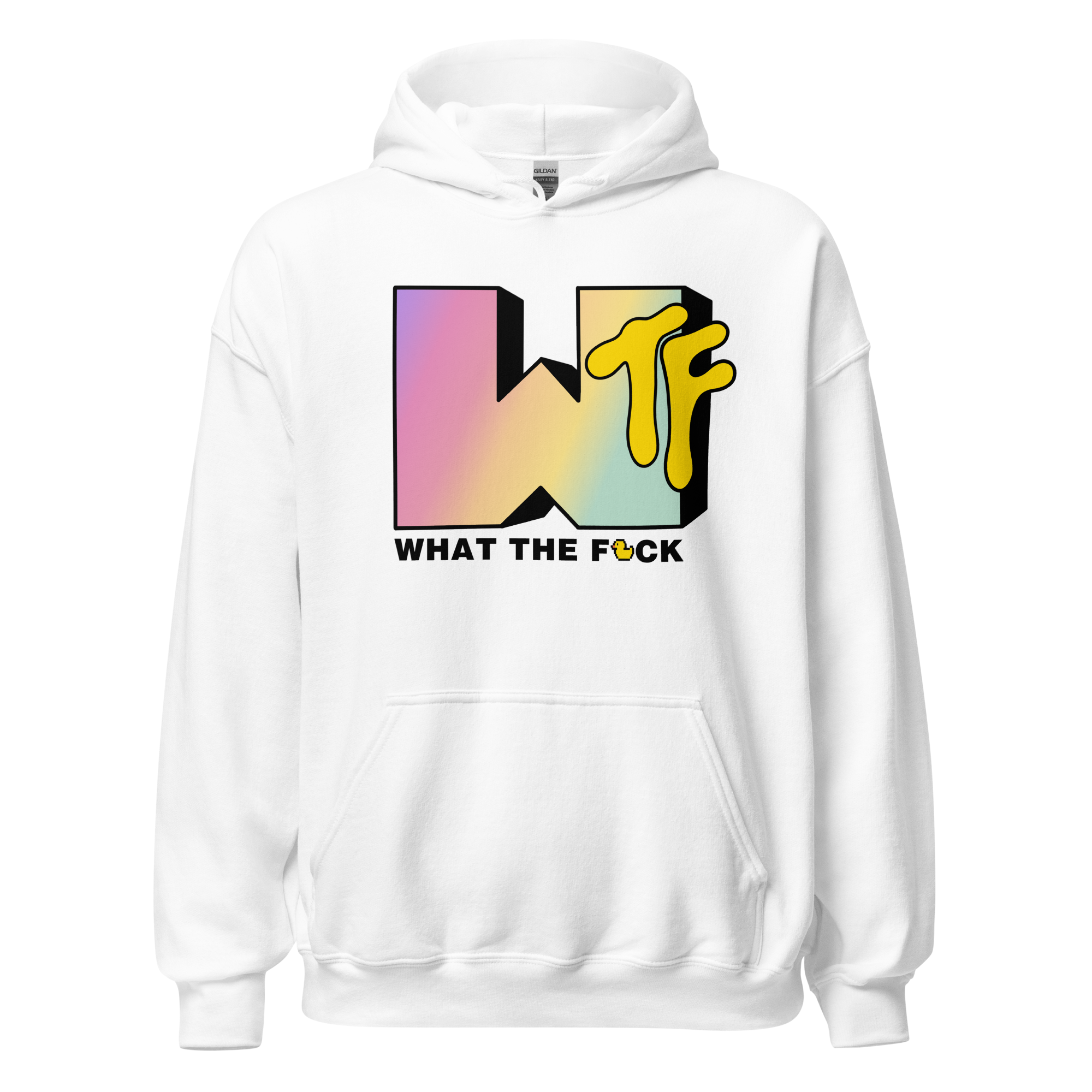 WTF Unisex Hoodie White