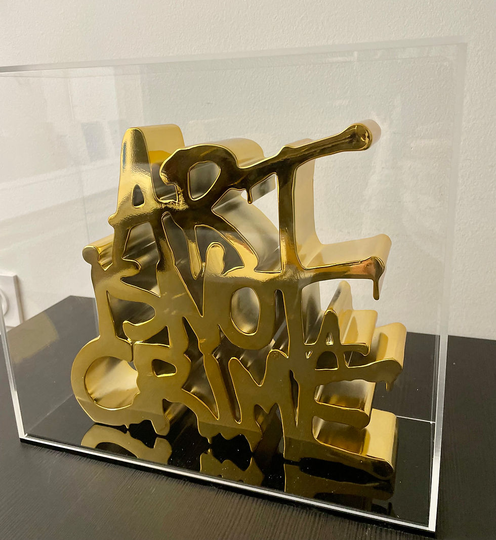 Miniature : ART IS NOT A CRIME GOLD