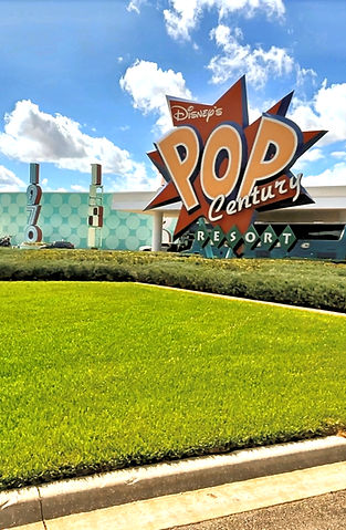Disneys Pop Century Resort Entrance sign