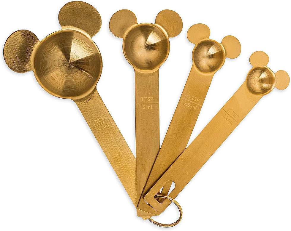 MICKEY ICON GOLD MEASURING SPOONS