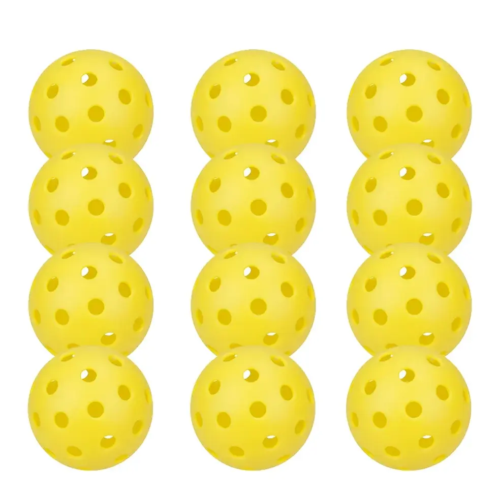 Thumbnail: Pickleball 74MM Durable 40 Holes Outdoor 6/12/24Pcs Balls