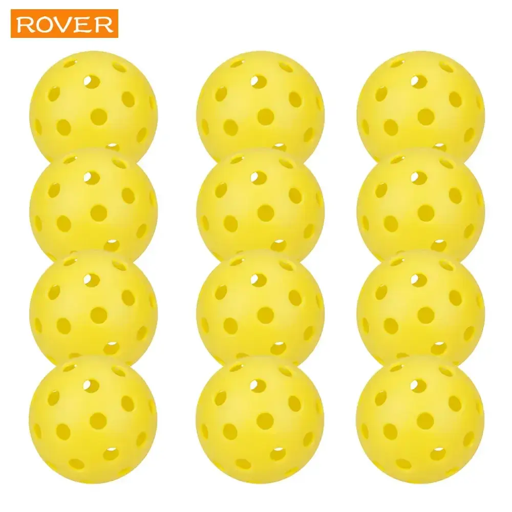 Pickleball 74MM Durable 40 Holes Outdoor 6/12/24Pcs Pickleballs 26g Outdoor