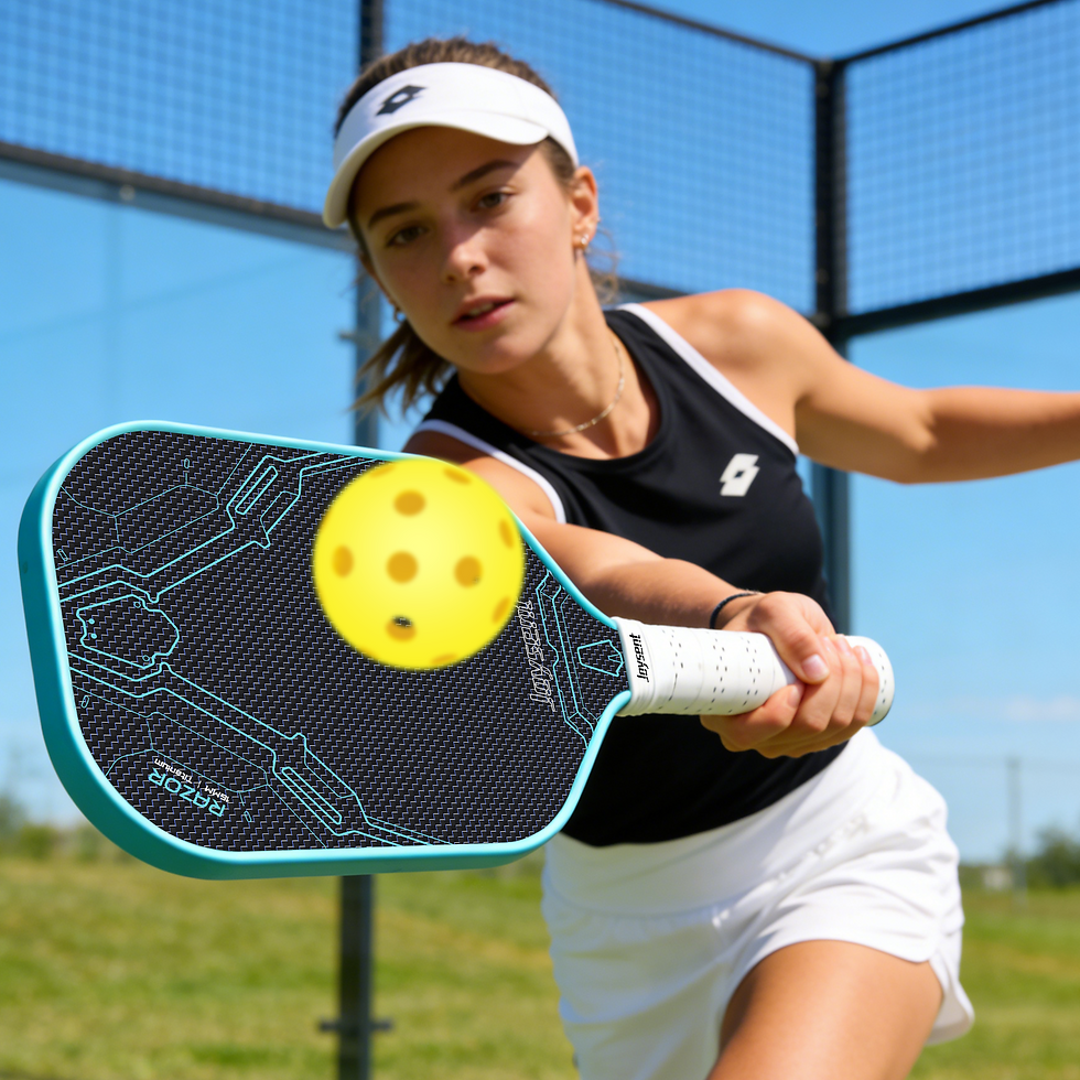 Thumbnail: Joysent Ti-Carbon Fiber Pickleball Paddle PMI Core Thermoformed 16mm Ultralight 