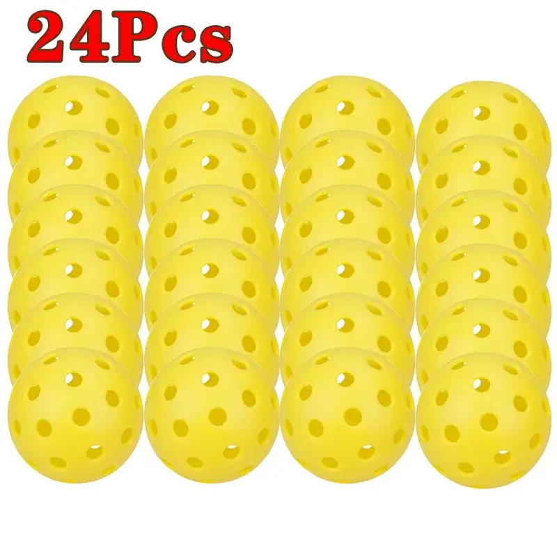 Thumbnail: Pickleball 74MM Durable 40 Holes Outdoor 6/12/24Pcs Balls
