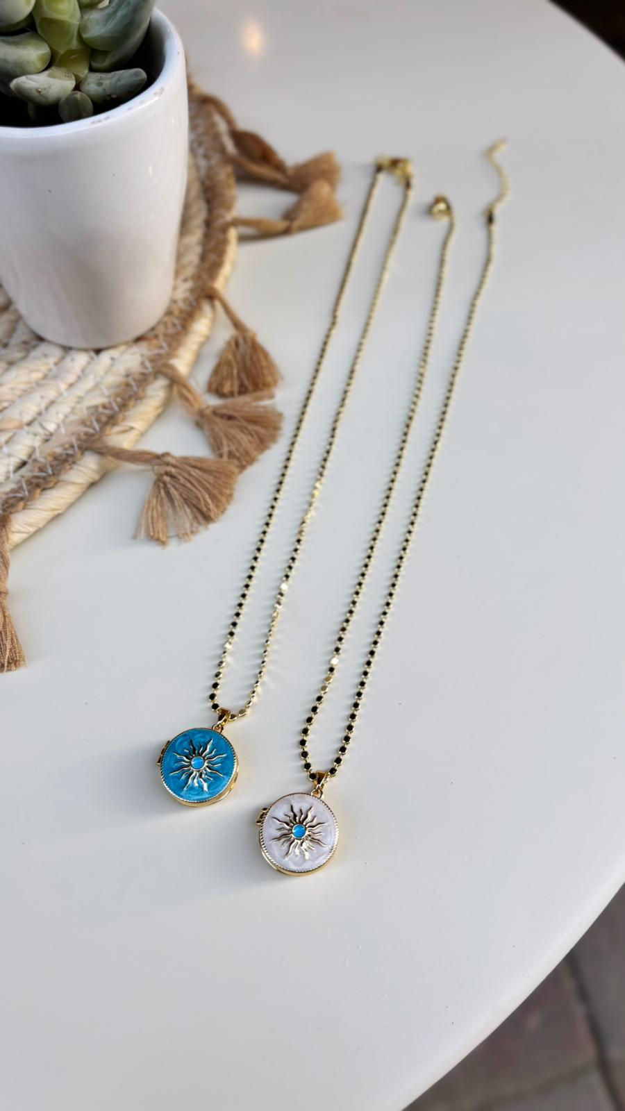 Ezme zincir çelik madalyon uçlu kolye 