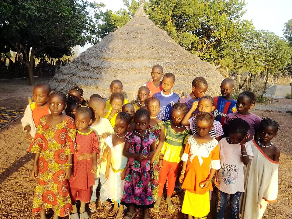 Prospective students in the village are happy to get a new school