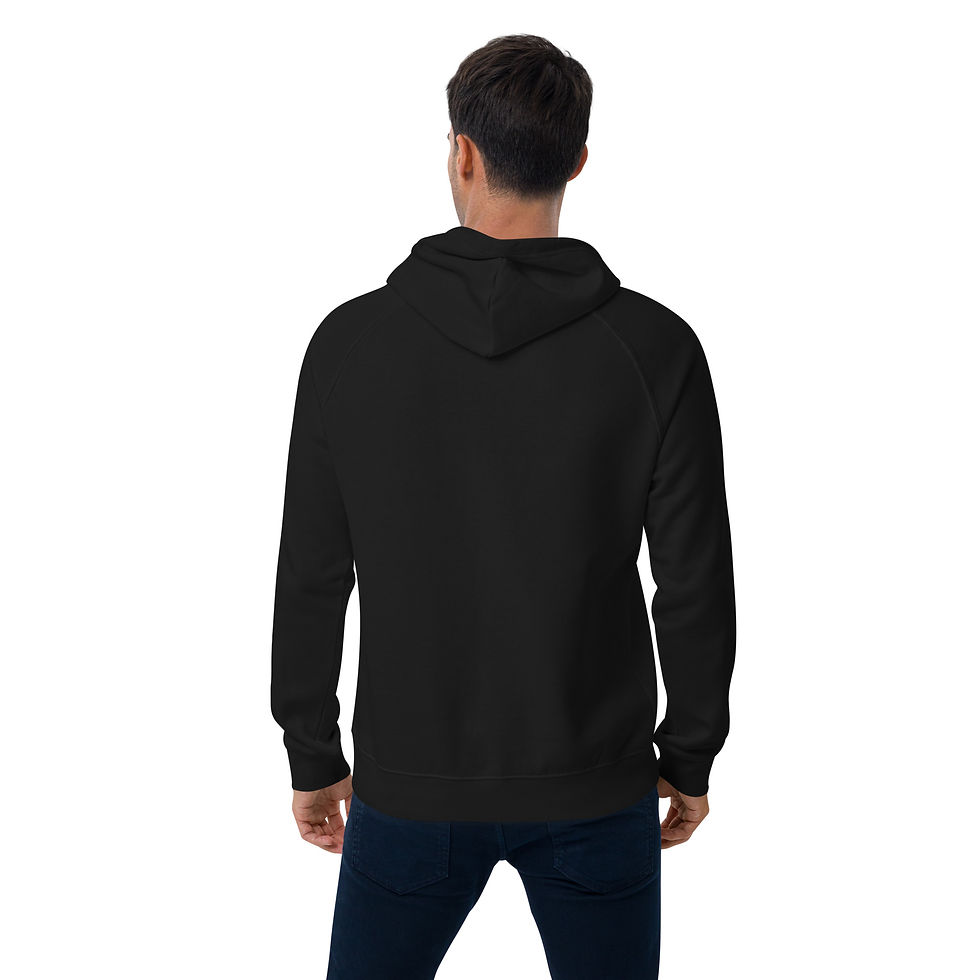 ภาพขนาดย่อ: Obican Guau Guau Shades - Unisex eco raglan hoodie
