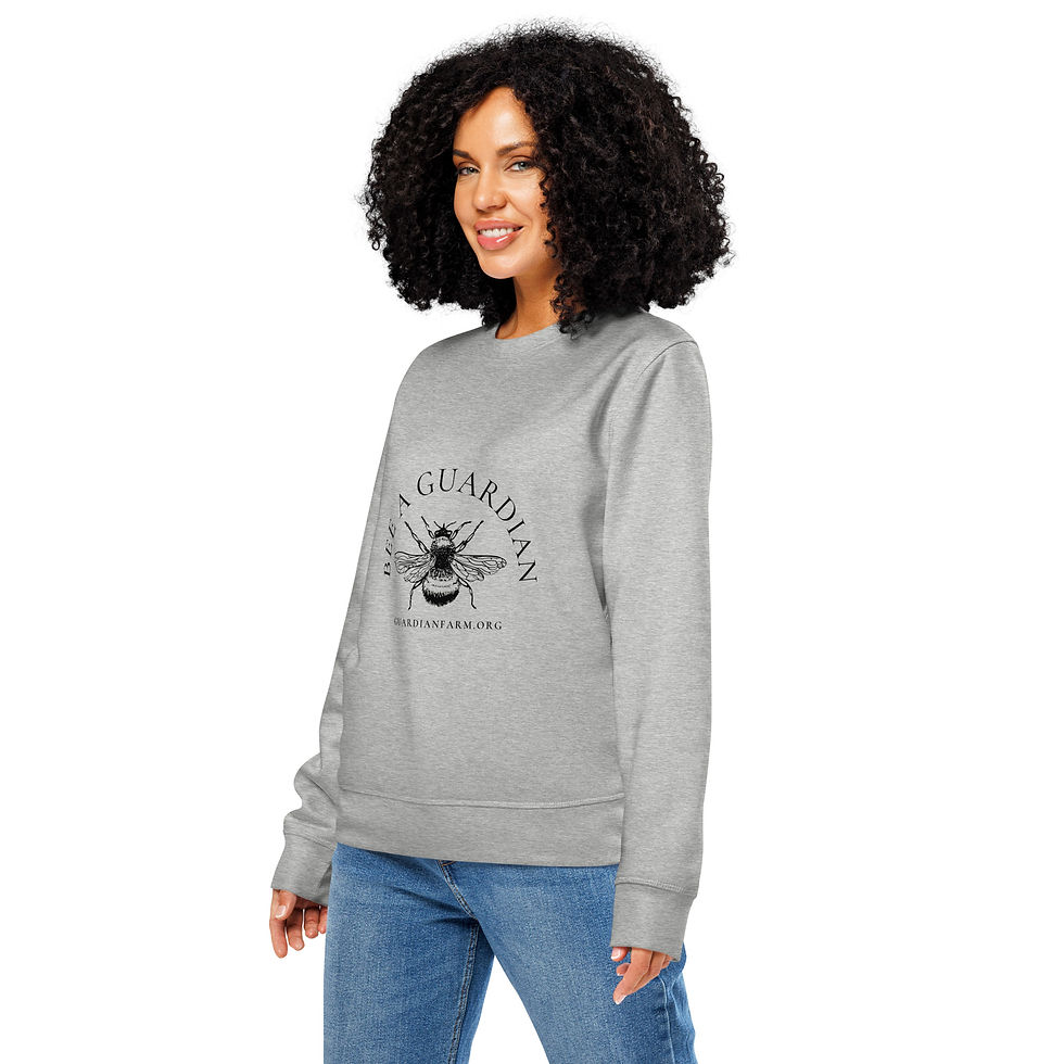 Miniatura: Bee A Guardian - Sudadera unisex orgánica de peso medio