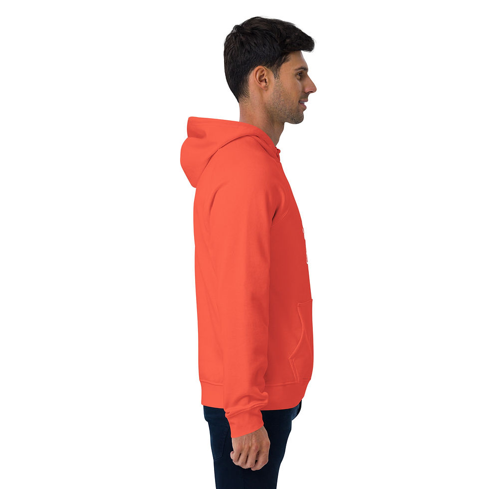 थंबनेल: Jaggi Jeag White - Unisex eco raglan hoodie