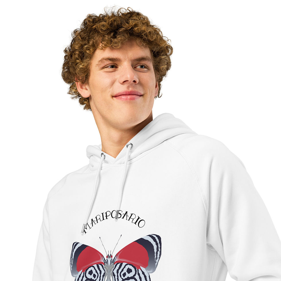 Miniaturbild: Mariposario 88 - Unisex organic side pocket hoodie