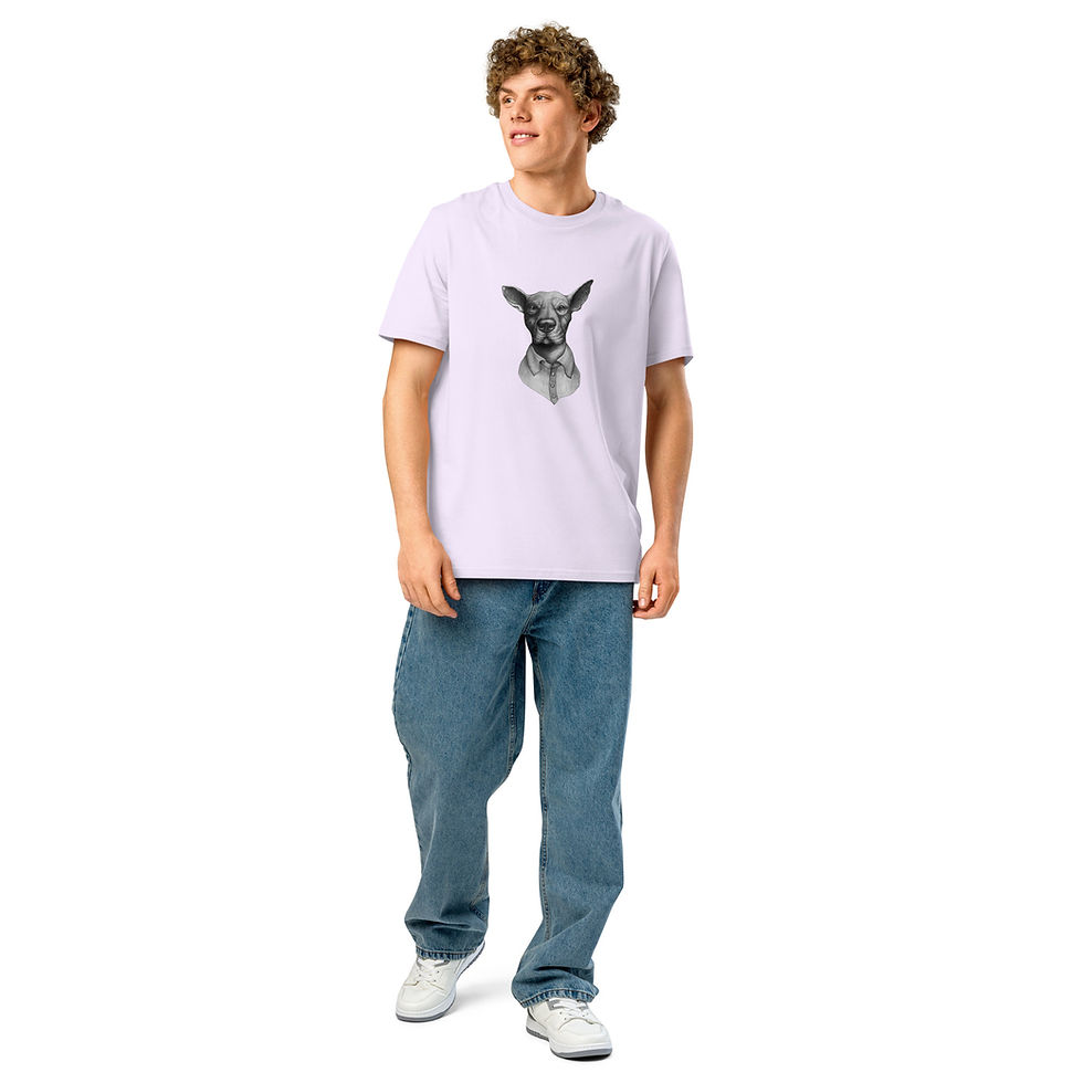 Miniaturbild: Obican Illustrated - Unisex organic ribbed neck t-shirt