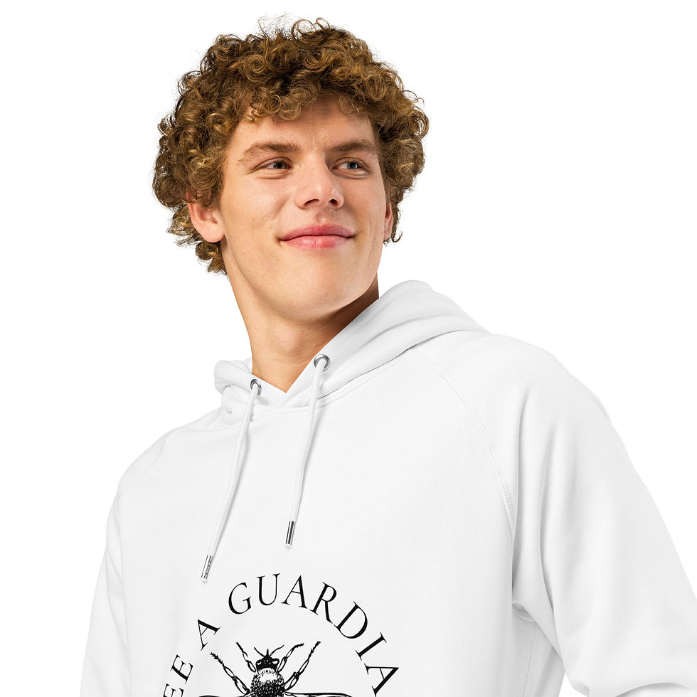 थंबनेल: Bee A Guardian - Unisex organic side pocket hoodie