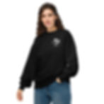 תמונה ממוזערת: Guardian Hand White - Unisex organic oversized sweatshirt