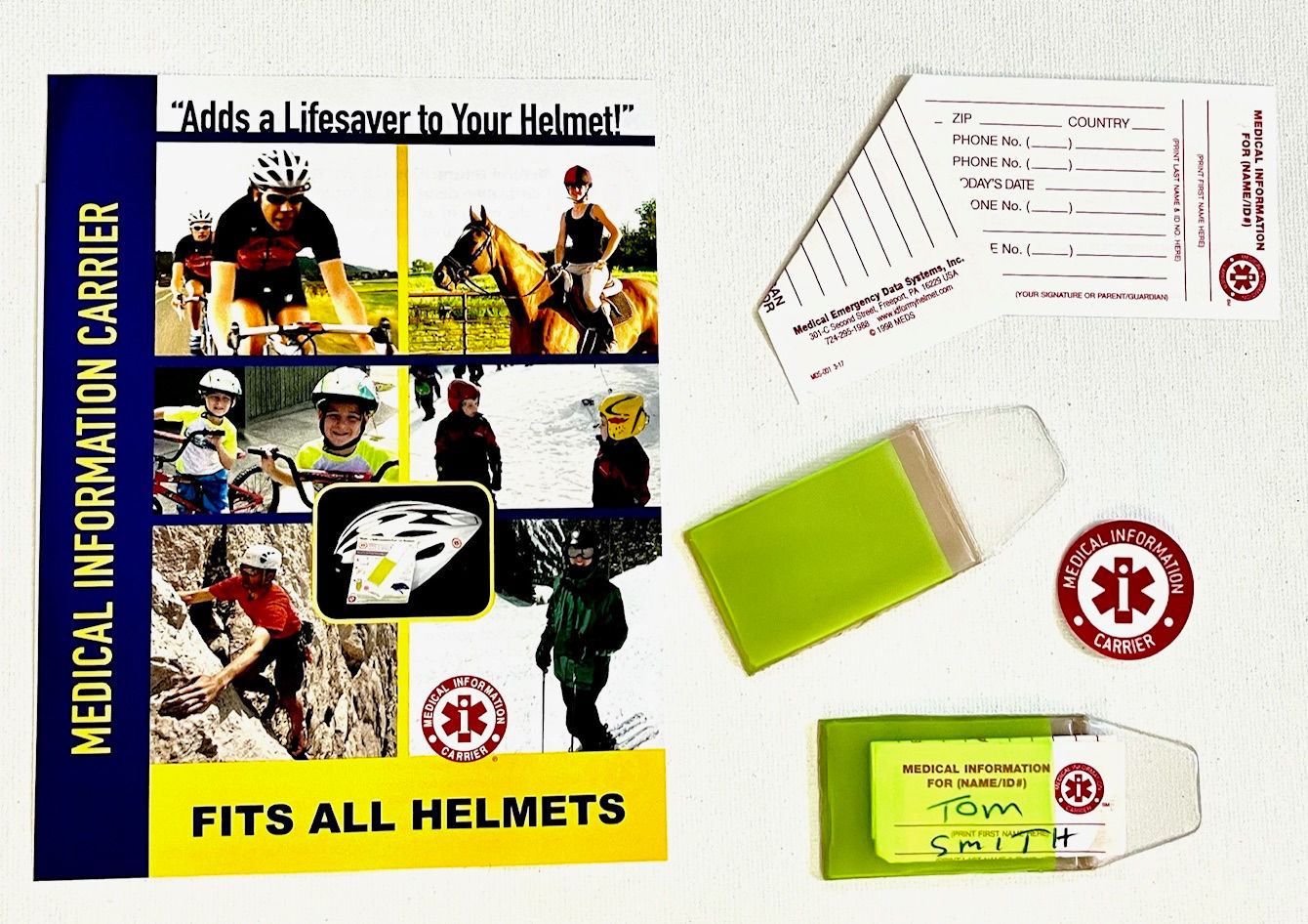 Sport Helmet ID Kit