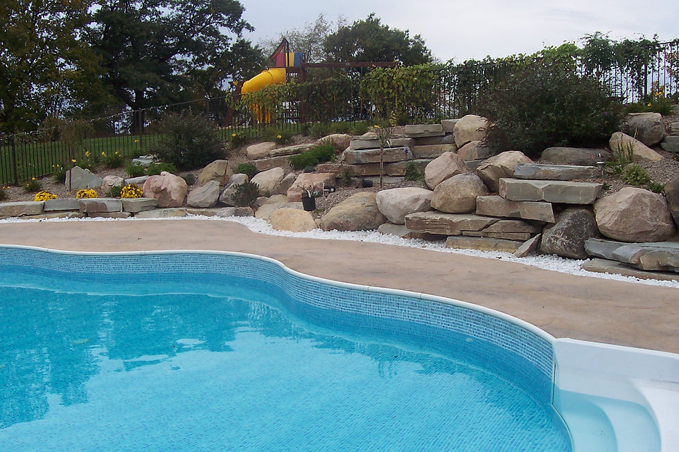 Mid-repair image of exposed pool shell being patched and resurfaced by Ohana Pools in South Austin 78744.