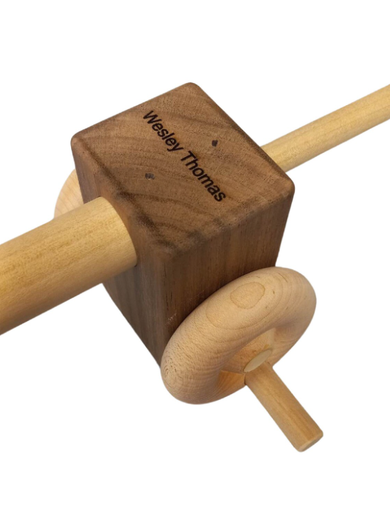 Thumbnail: Organic Wooden Toy Fishing Pole With a Hook And 3 Fish