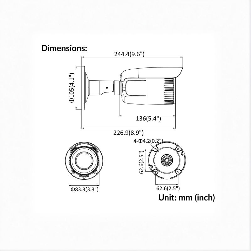 Thumbnail: Hikvision 2MP Varifocal Bullet Network Camera | DS-2CD1623G0-IZ