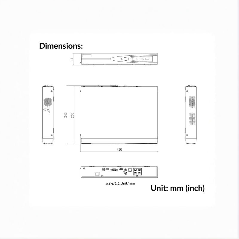 Thumbnail: Hikvision 4 channel NVR | DS-7604NI-K1/4P